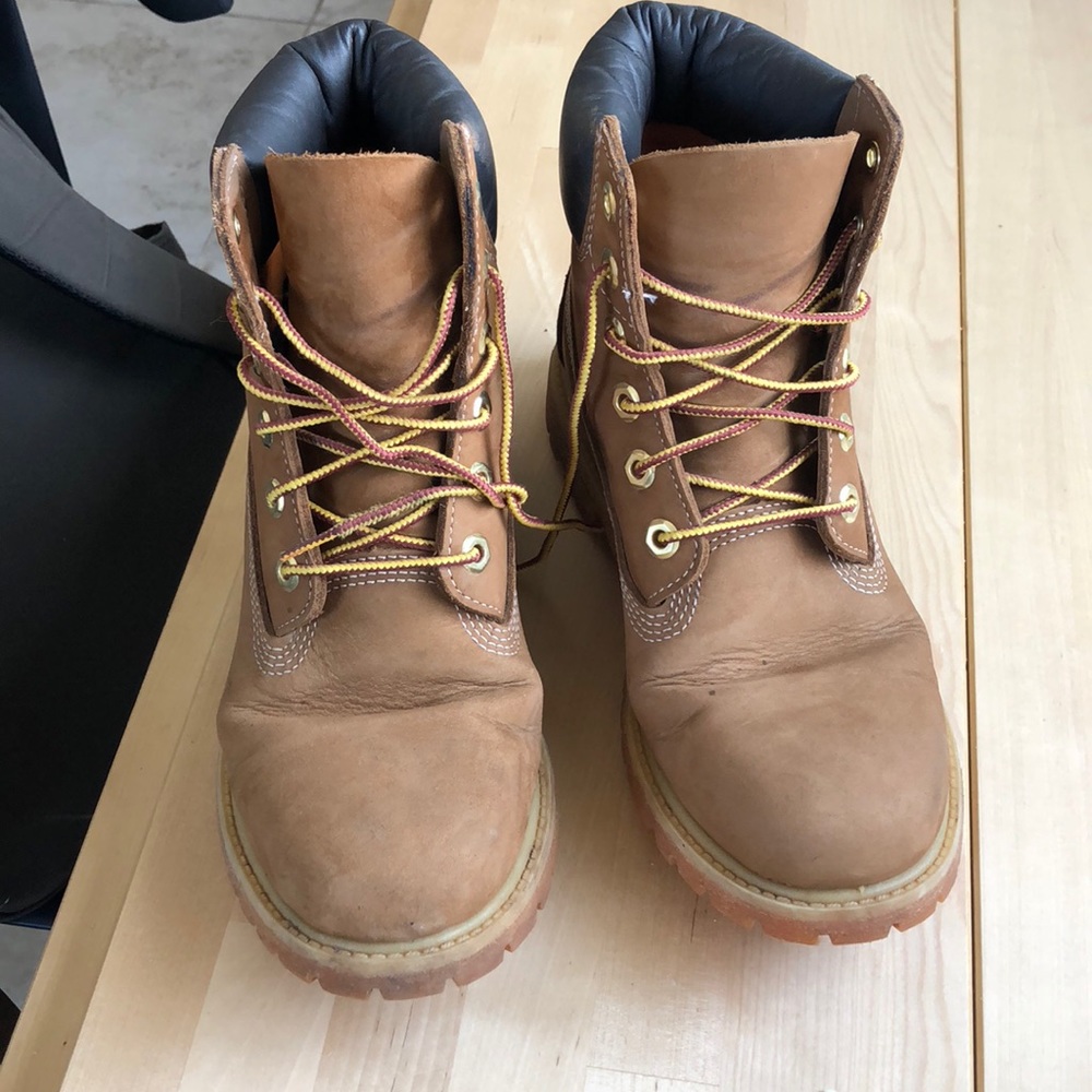 Lightly worn, timberland boots